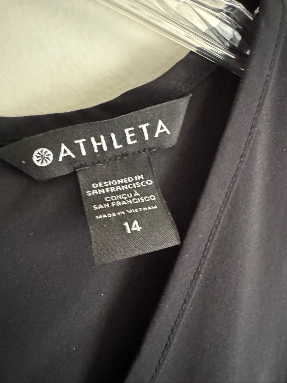 Athleta Womens Brooklyn Jumpsuit Sleeveless Black Athleisure Casual Size 14 - Picture 13 of 14
